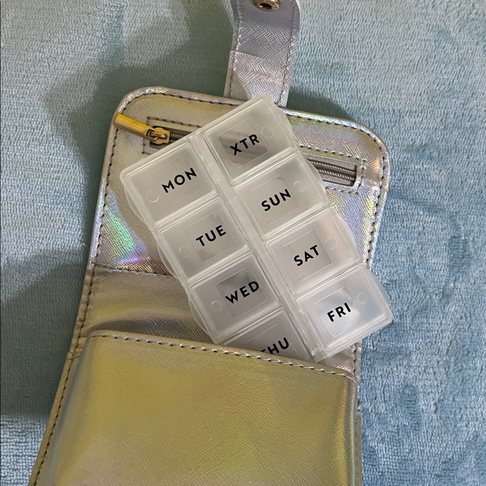 Holographic Chill Pills Wallet Organizer | Pill Case Holder | Iridescent,flawed - Picture 7 of 7